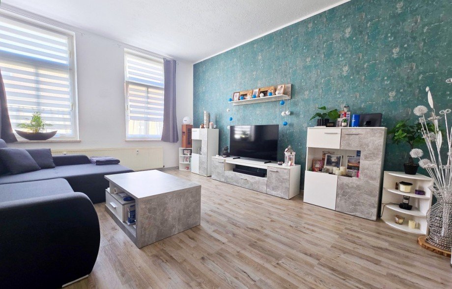 Wohnzimmer Etagenwohnung K�then (Anhalt)