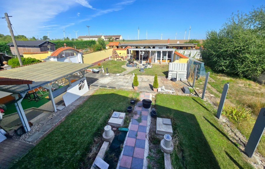 Gartenansicht vom OG Haus S�dliches Anhalt