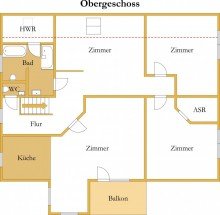 Grundriss OG  Gro�es Gelbes Gl�ck  - Mehr Raum, mehr M�glichkeiten, mehr Gl�ck f�r Ihre Familie
