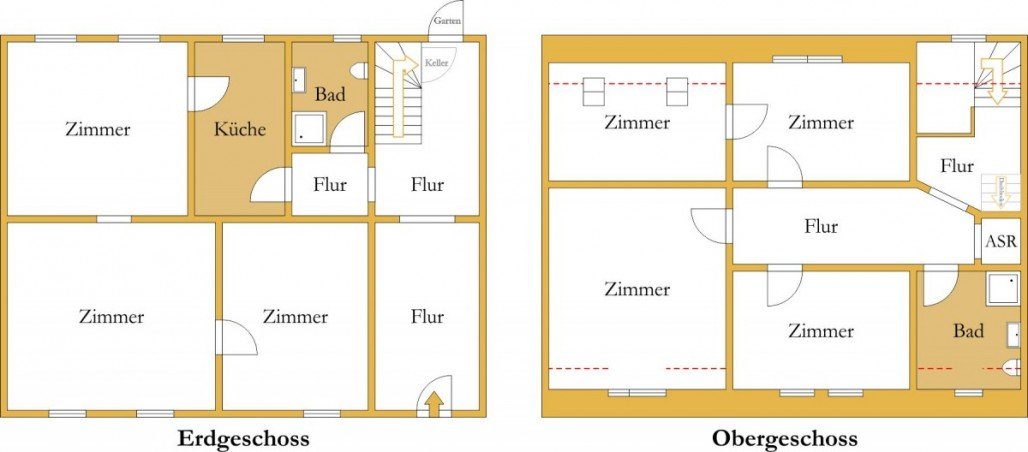 Grundriss Reihenmittelhaus K�then (Anhalt)