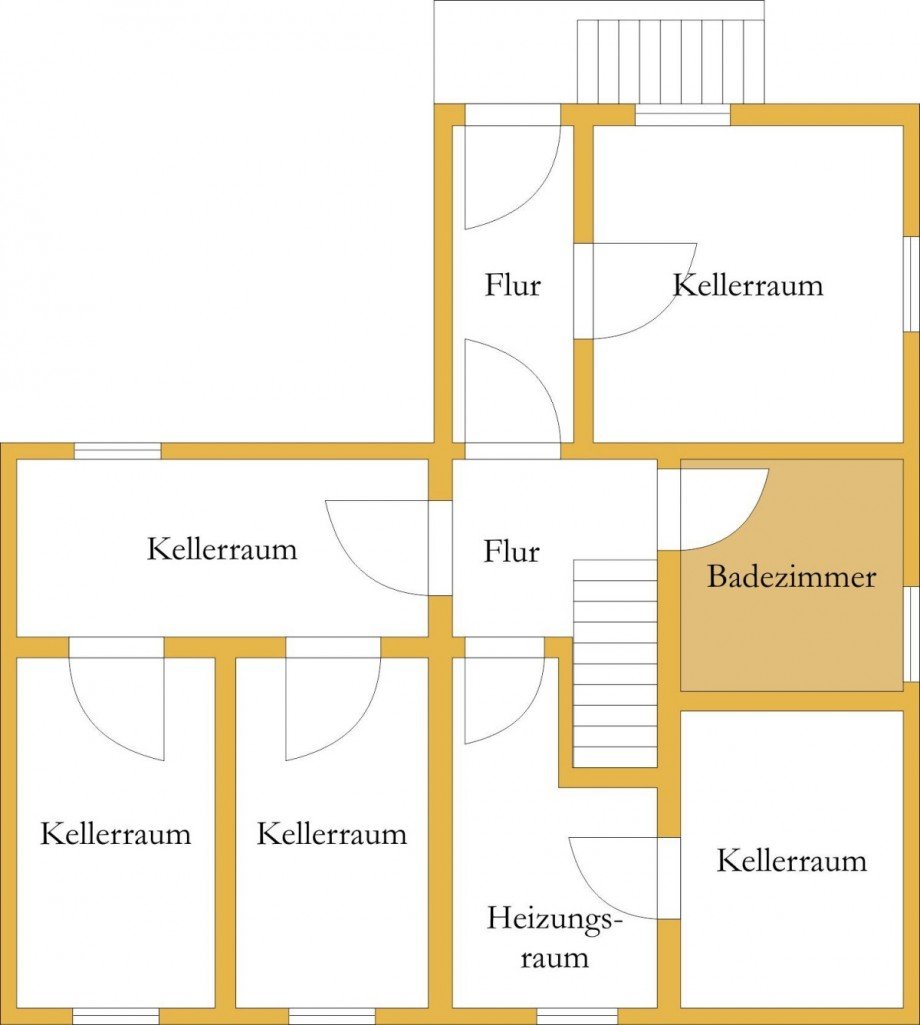 Grundriss-Keller Einfamilienhaus K�then (Anhalt)