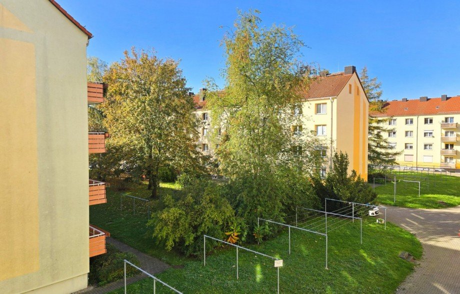 Ausblick Balkon Etagenwohnung K�then (Anhalt)