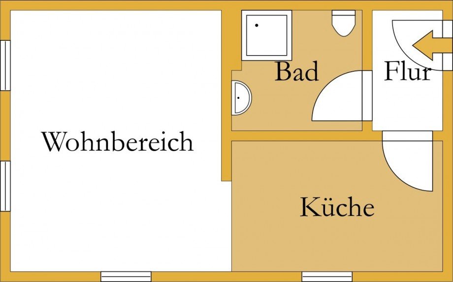 Grundriss Etagenwohnung K�then (Anhalt)