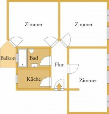 Grundriss Tolle Wohnung im Erdgescho� mit viel Platz zum Leben