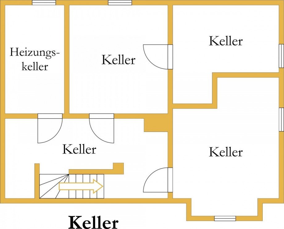 Grundriss Keller Einfamilienhaus K�then (Anhalt)