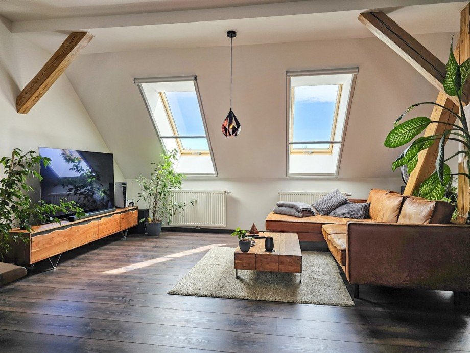 Wohnbereich Dachgeschosswohnung K�then