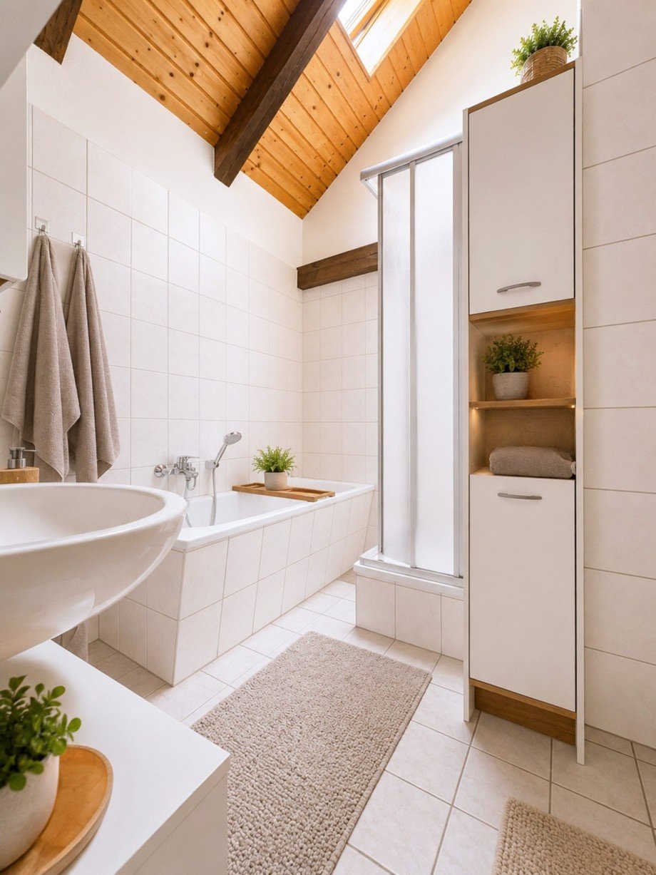 Badezimmer Dachgeschosswohnung K�then (Anhalt)