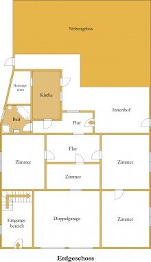 Grundriss EG  Gro�es Gelbes Gl�ck  - Mehr Raum, mehr M�glichkeiten, mehr Gl�ck f�r Ihre Familie