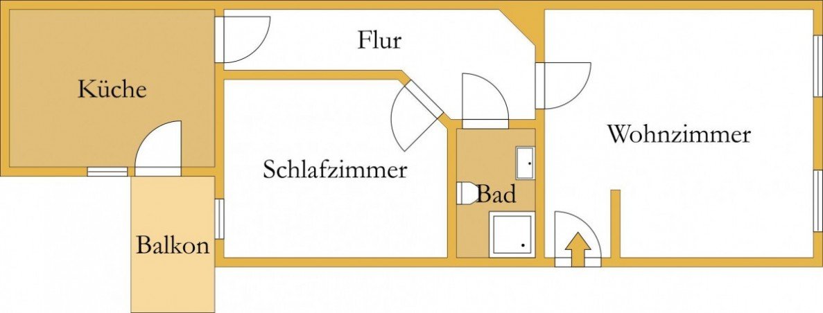 Grundriss Etagenwohnung Bernburg (Saale)
