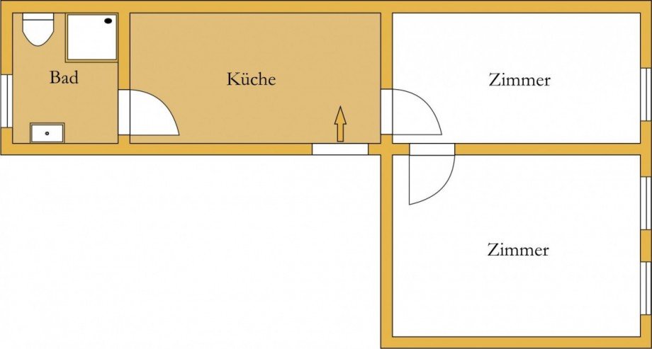 Grundriss Etagenwohnung K�then (Anhalt)