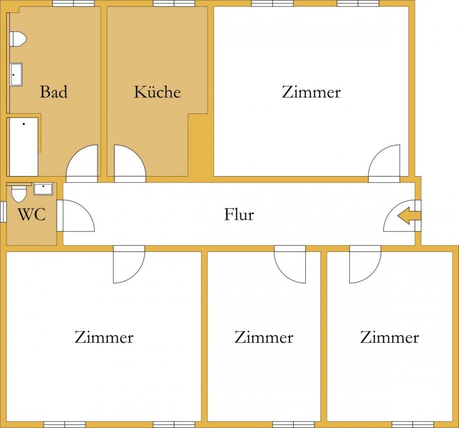 Grundriss Etagenwohnung Prosigk