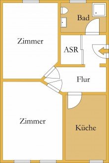Grundriss Vermietete Eigentumswohnung in K�then mit Stellplatz